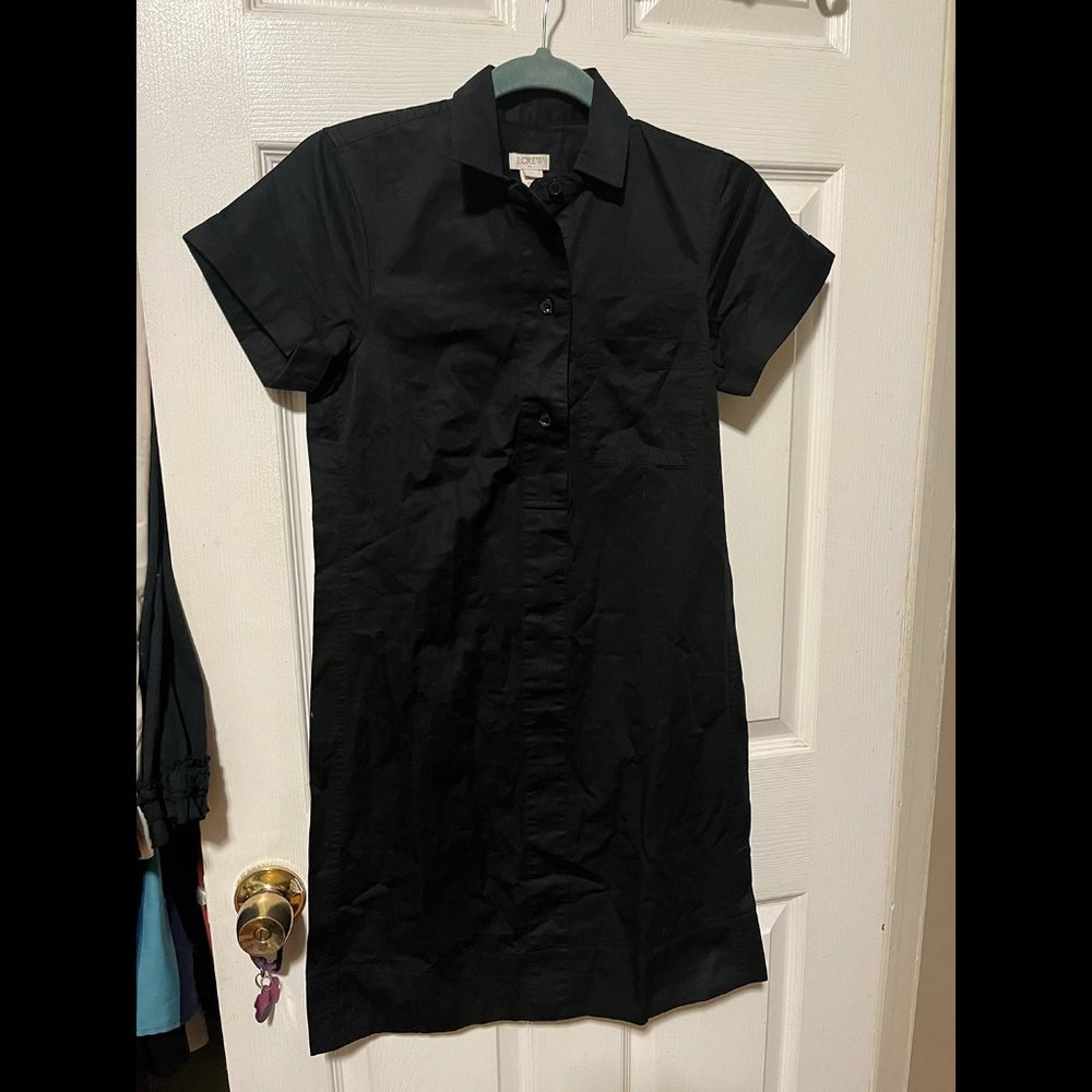 NWT J. Crew Cotton Shirt shift dress mini XXS